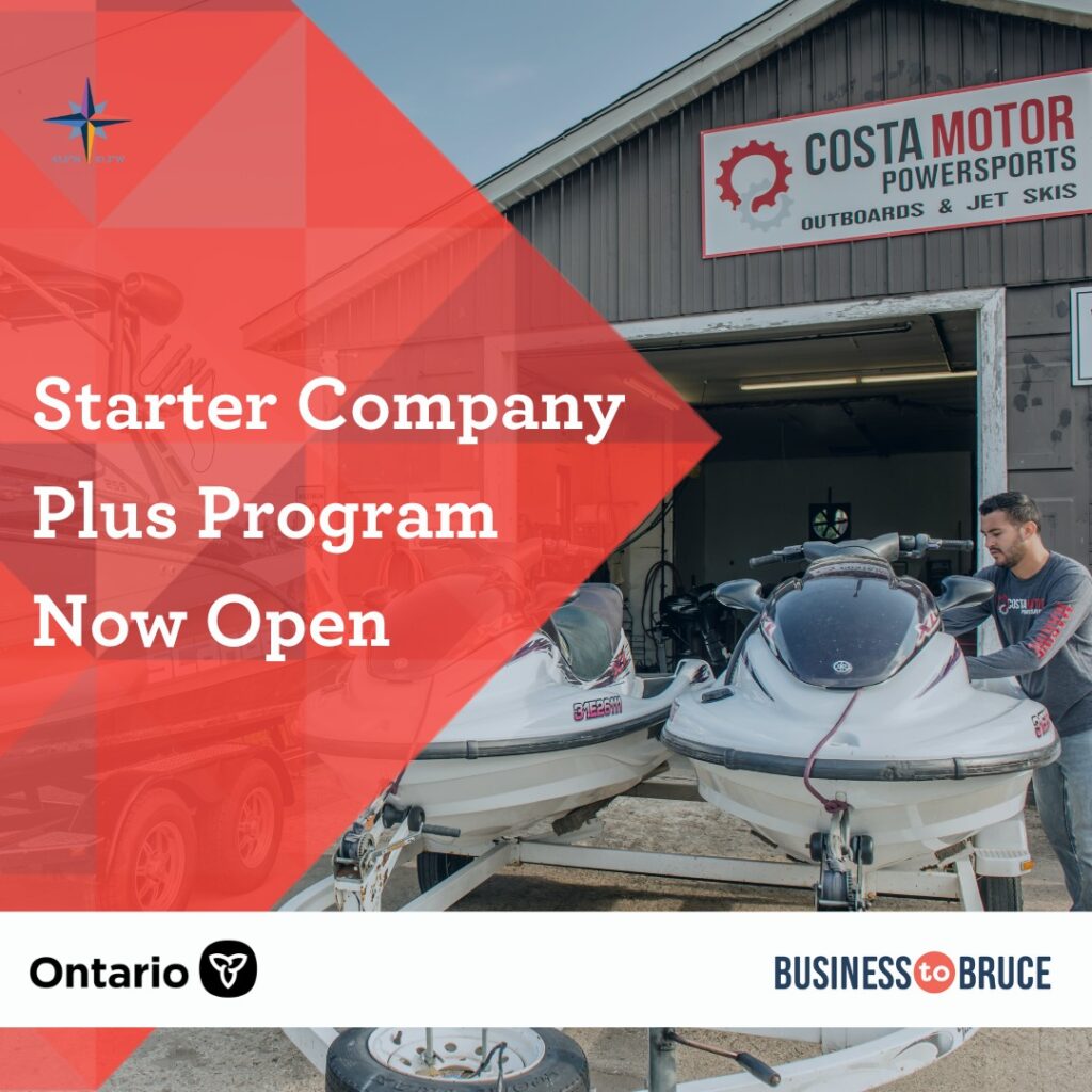 Bruce County accepting applications to Starter Company Plus & Tourism Innovation Spark Program