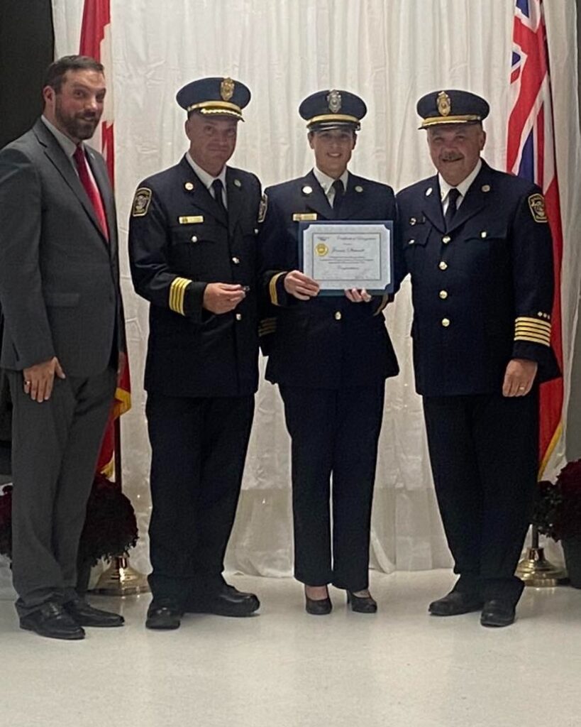 St. Joseph’s Teacher Mrs. Stewart recognized for 15 Years of Service to Fire Department