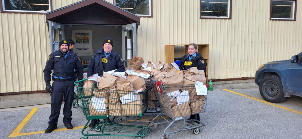 Grey Bruce OPP Auxiliary Hold Successful Food Drives