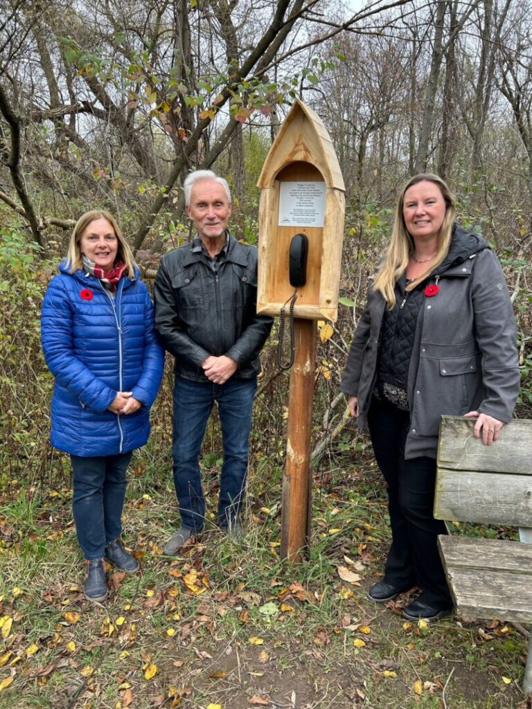 Huron Shores Hospice Unveils Wind Phone at Geddes Park