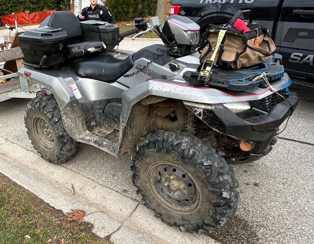 Saugeen Shores Police Recover Stolen ATV