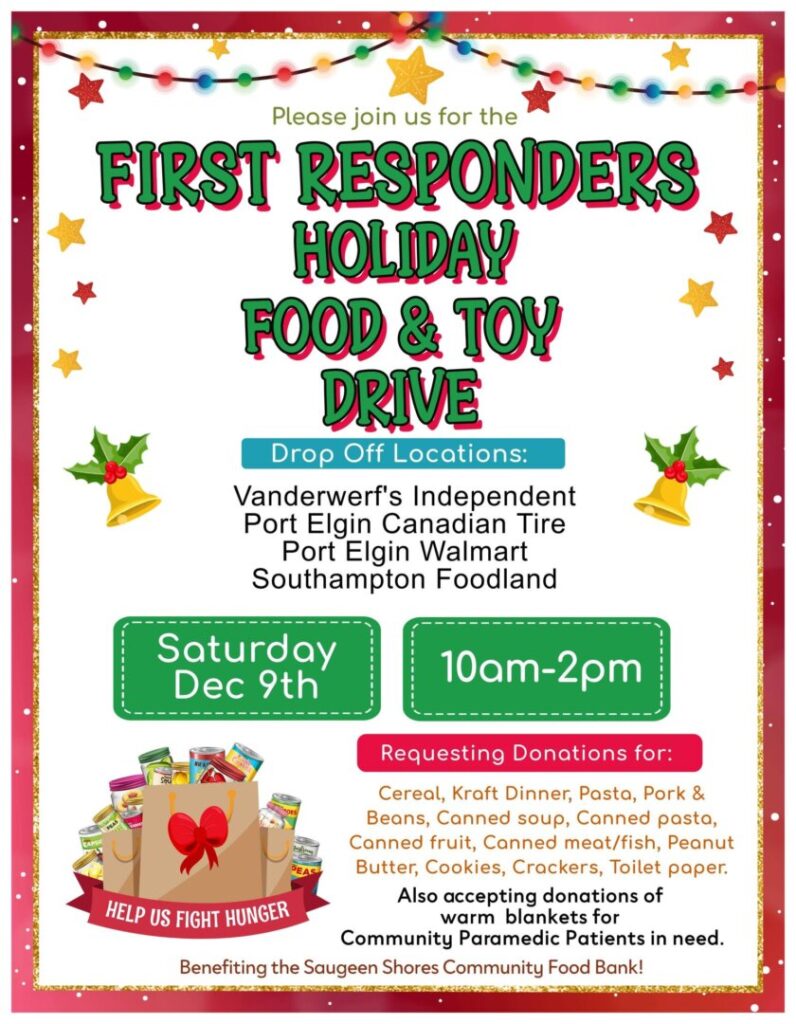 First Responders Holiday Food & Toy Drive