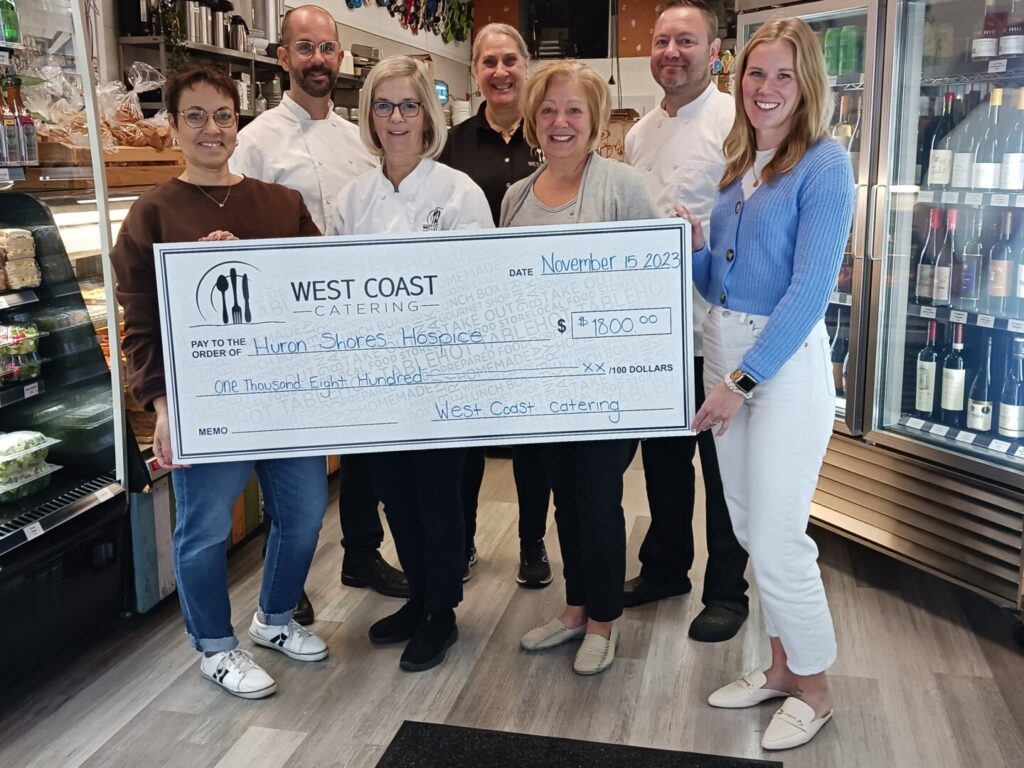 West Coast Catering Marks 00 to Huron Shores Hospice