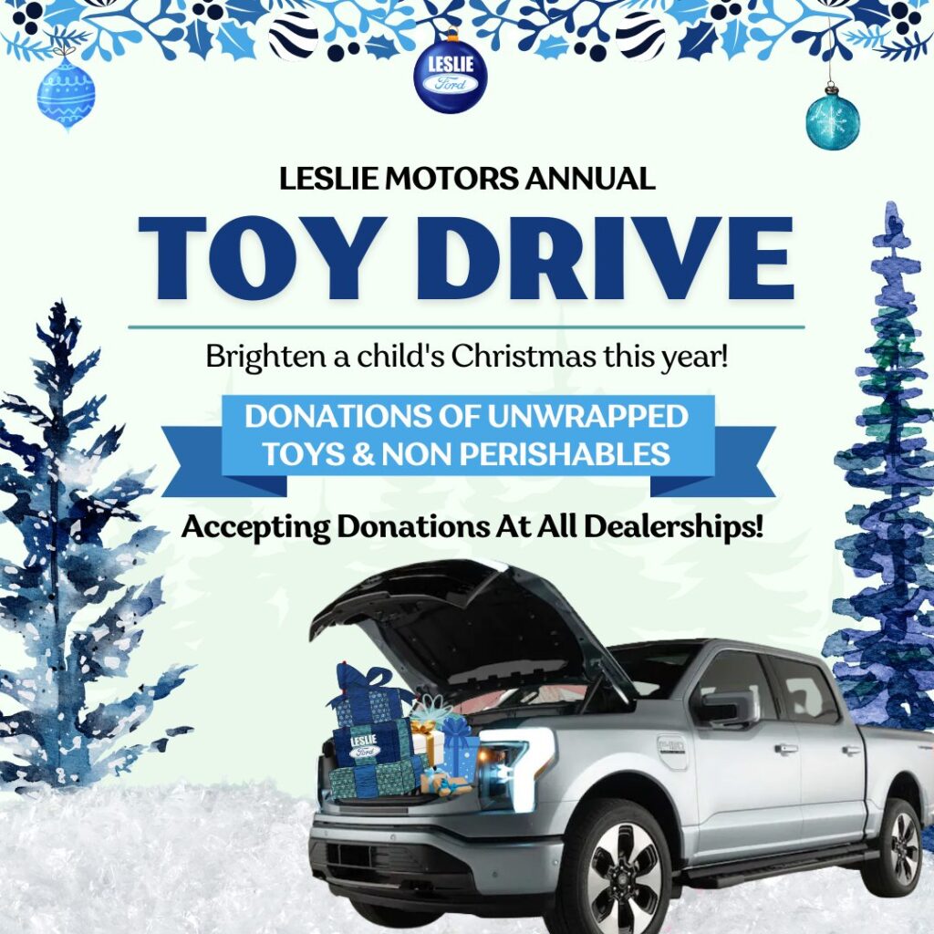 Leslie Motors Toy & Food Drive Underway