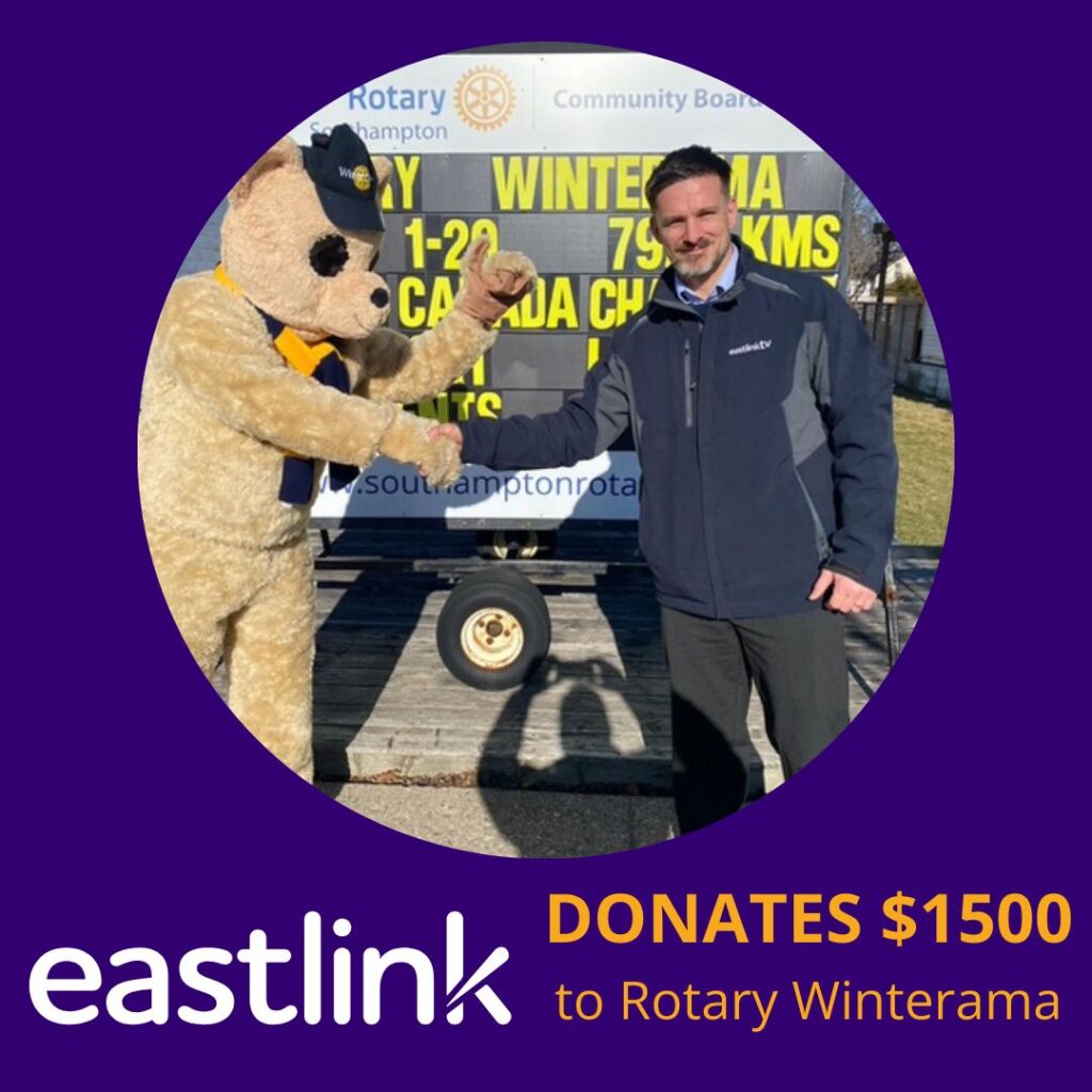 Southampton Rotary Club Receives Donation from Eastlink