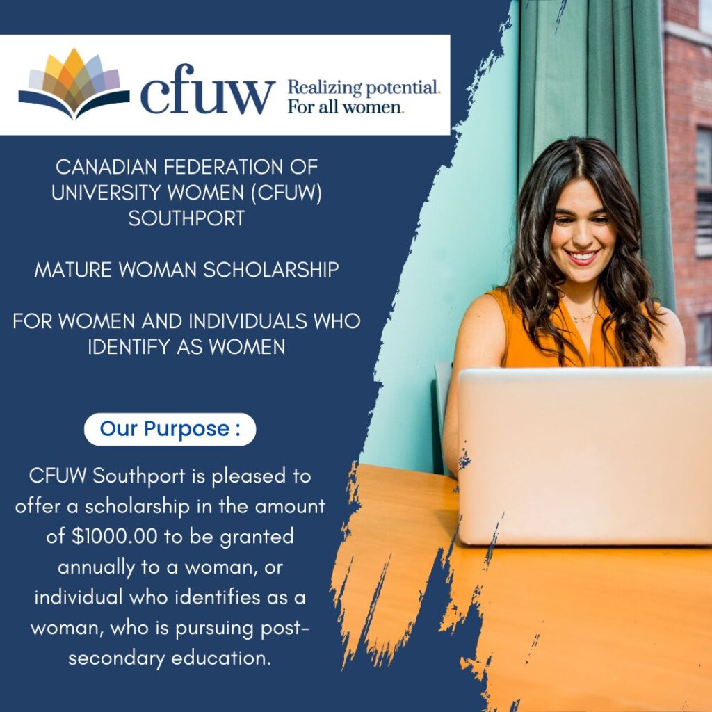 CFUW Scholarship Applications Open