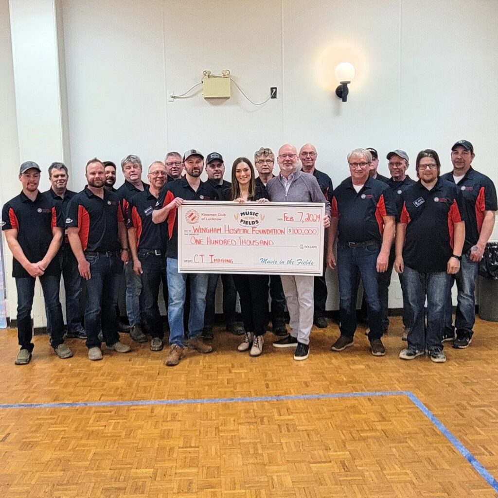 Lucknow Kinsmen Mark 0,000 Donation to Wingham CT Scanner