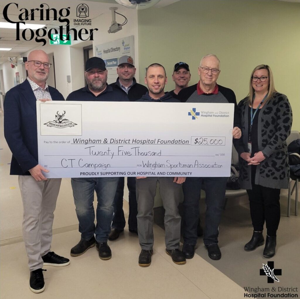 Wingham Sportsmen Association Supporting CT Scanner Campaign