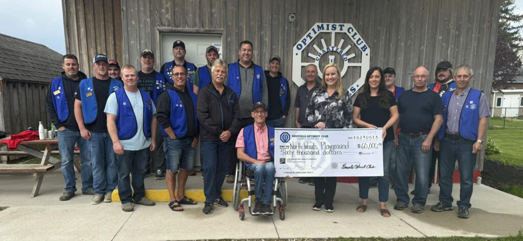 Brussels Optimist Club Donates ,000 to North Woods Playground