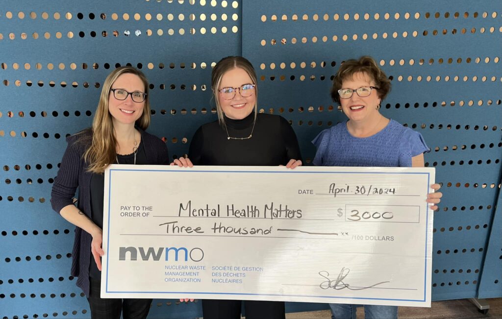 NWMO Marks 00 Donation to Mental Health Matters Wingham