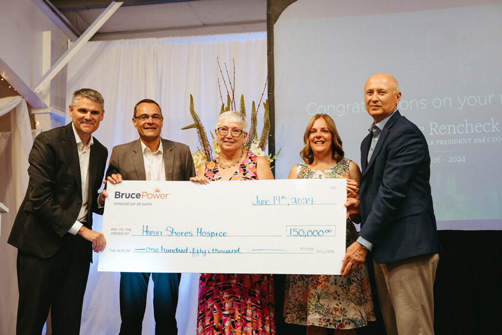 Bruce Power Donates to Huron Shores Hospice in Sendoff for Mike Rencheck