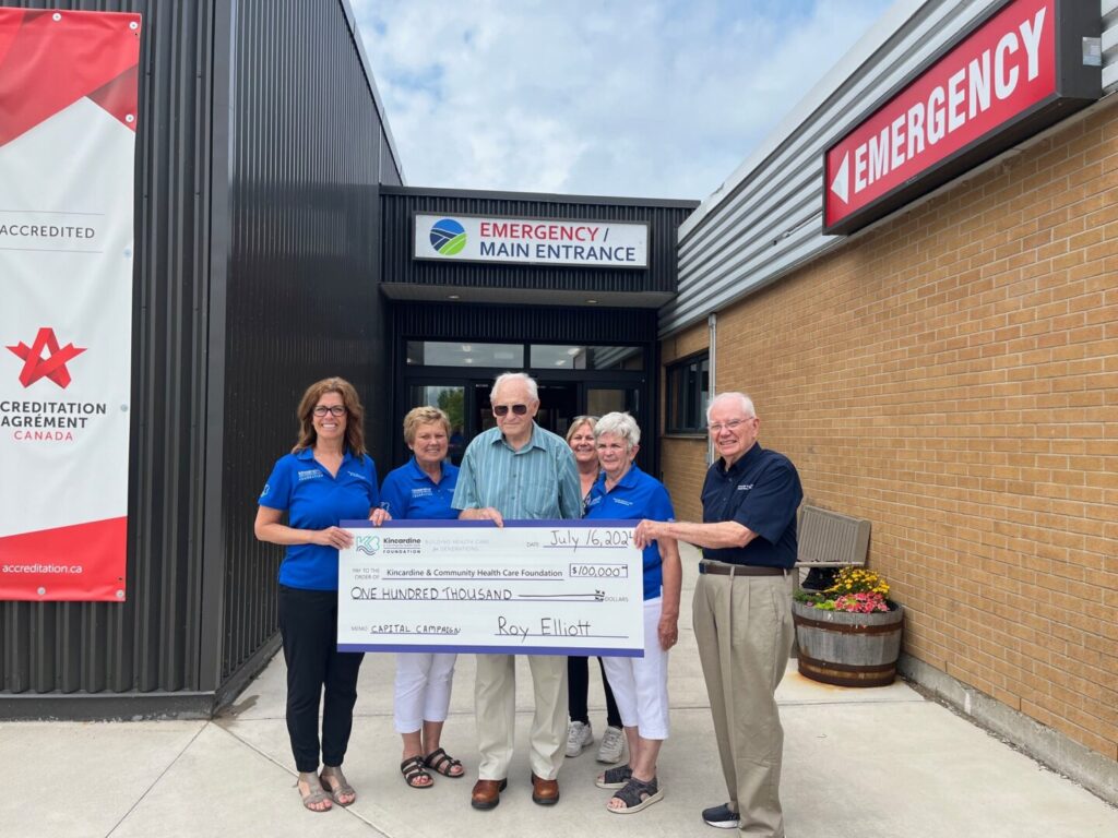 Roy Elliot Donates 0,000 to Kincardine Hospital