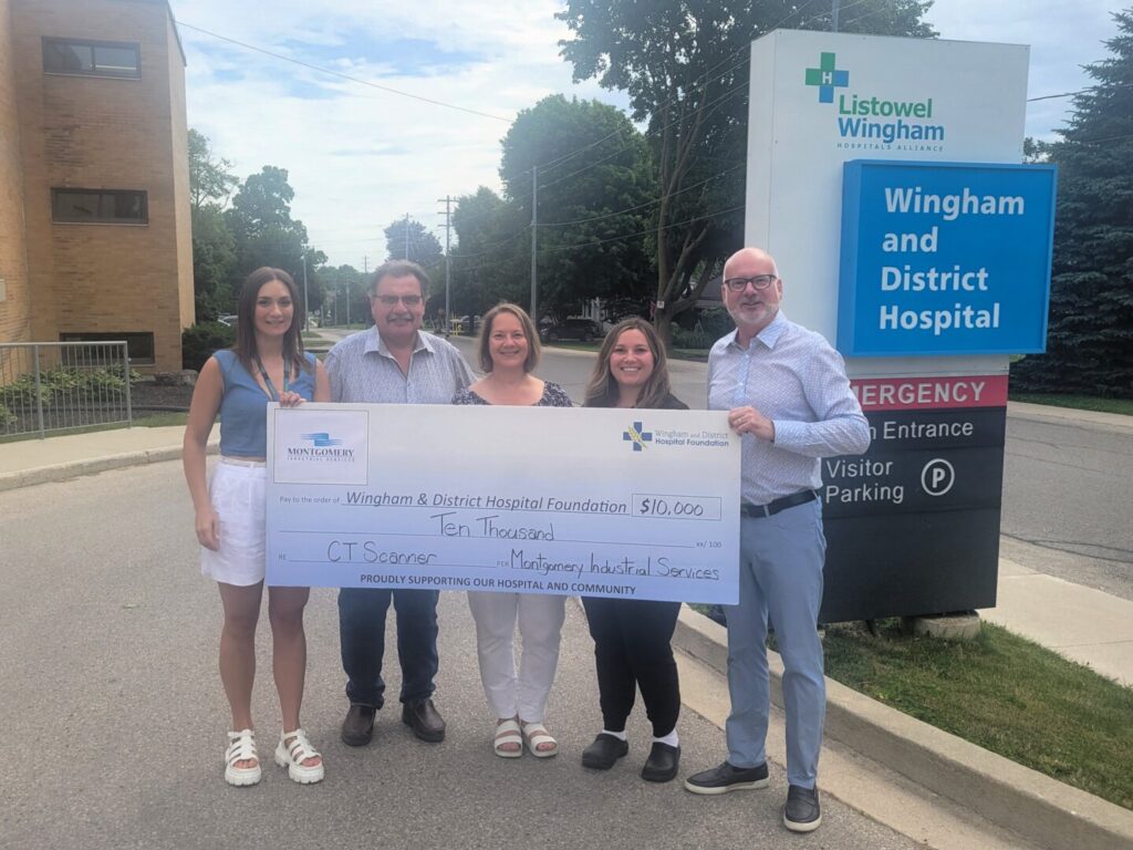 Montgomery Industrials Donates ,000 to Wingham CT Scanner Campaign