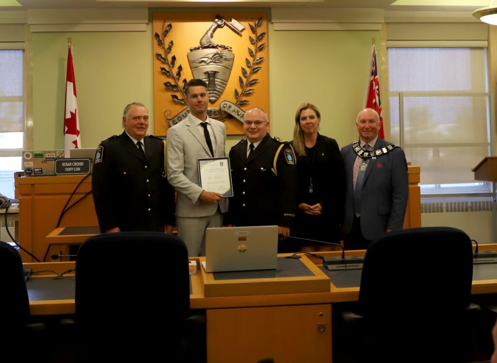 Huron County Paramedic Honoured with Commendation Award