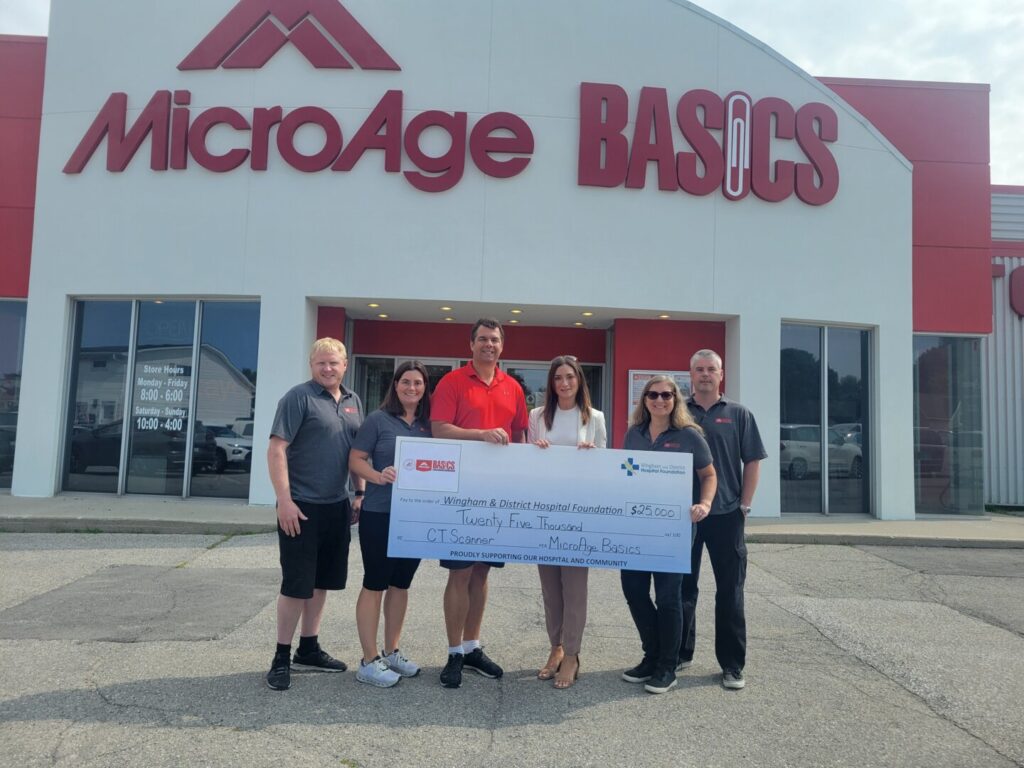 MicroAge Basics Pledges to Wingham CT Scanner Campaign