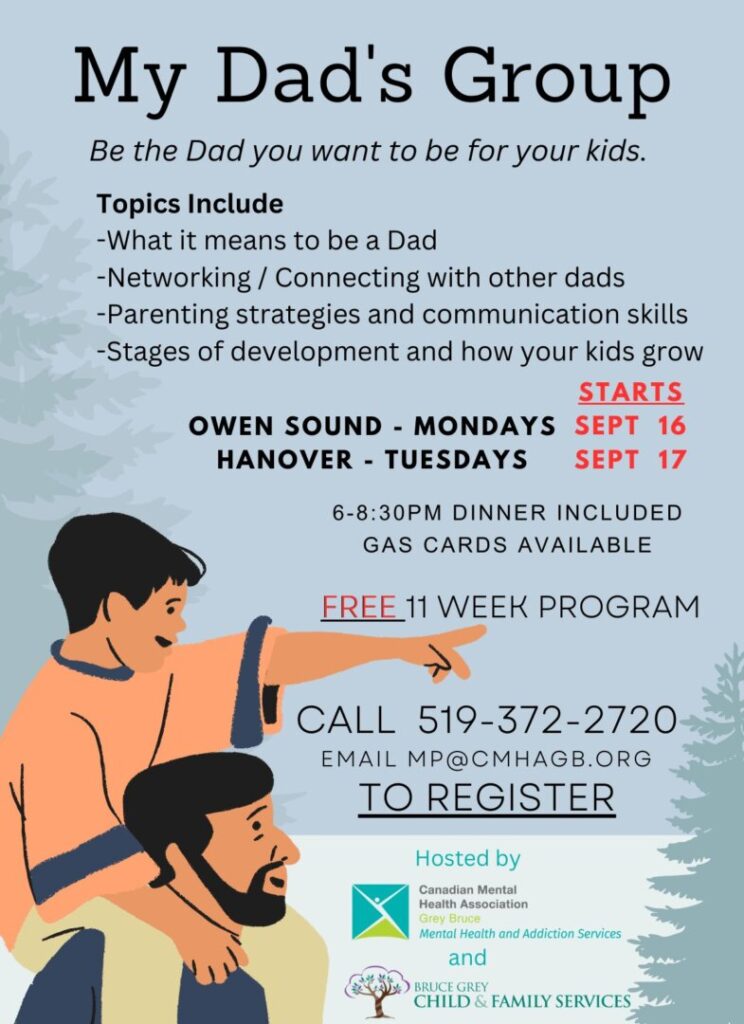 CMHA’s My Dad’s Group set to support area dads in Hanover & Owen Sound