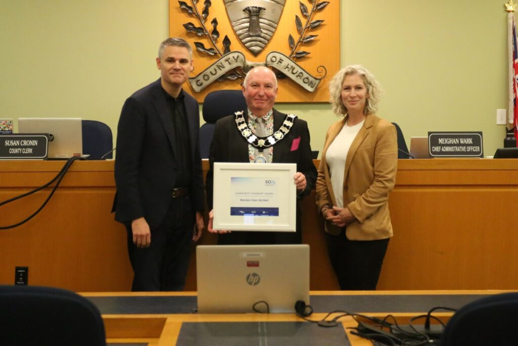 Huron County Warden Honoured with Community Visionary Award