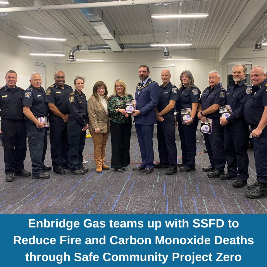 Enbridge Gas Donates 162 Smoke & CO Alarms to Saugeen Shores Fire Dept