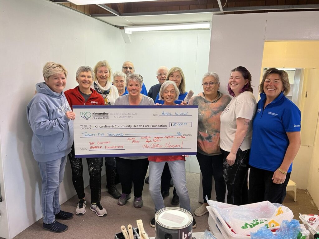 Clothes Hamper Thrift Shop Donates to Kincardine Hospital Clothes Hamper Thrift Shop Donates to Kincardine Hospital