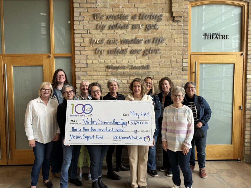 100 Women Who Care Grey Bruce Dish Out Largest Donation to Date