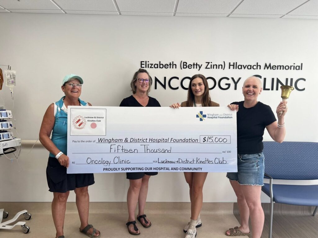 Lucknow Kinettes Pledge ,000 to Wingham Hospital