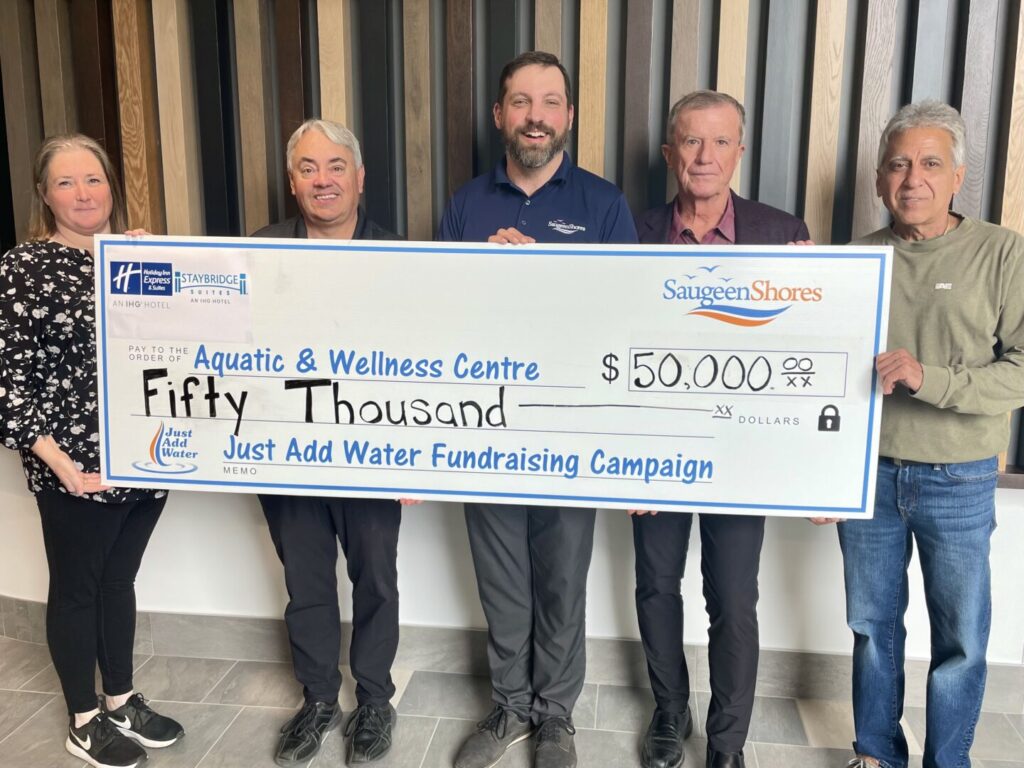 ,000 Donated to New Aquatic and Wellness Centre