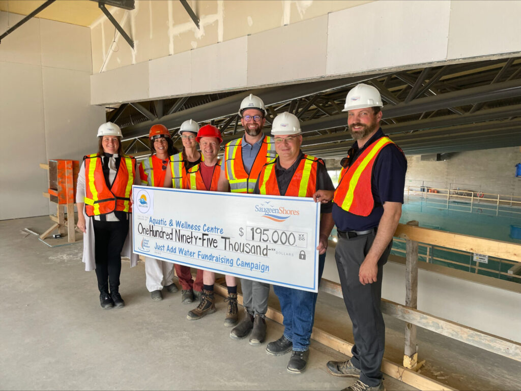 Breakers Swim Team Pledges 5,000 to New Aquatic and Wellness Centre