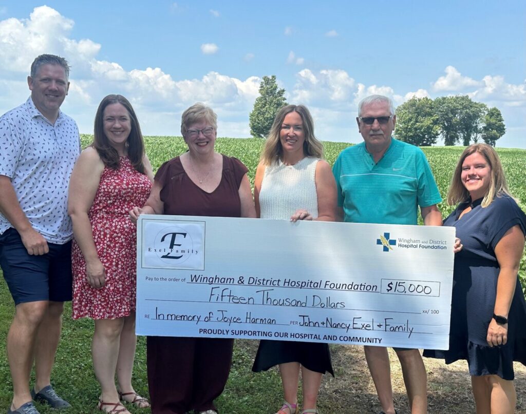 Wingham Hospital Receives ,000 in Memory of Joyce Harman Wingham Hospital Receives ,000 in Memory of Joyce Harman