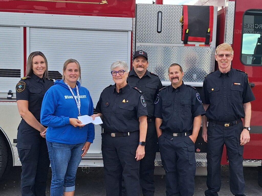 Grey Highlands Fire Donates to Breakfast Program