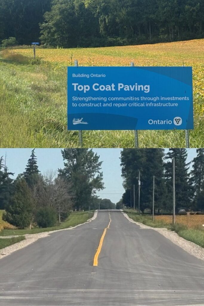 Top Coat Paving Work Complete in Central Huron