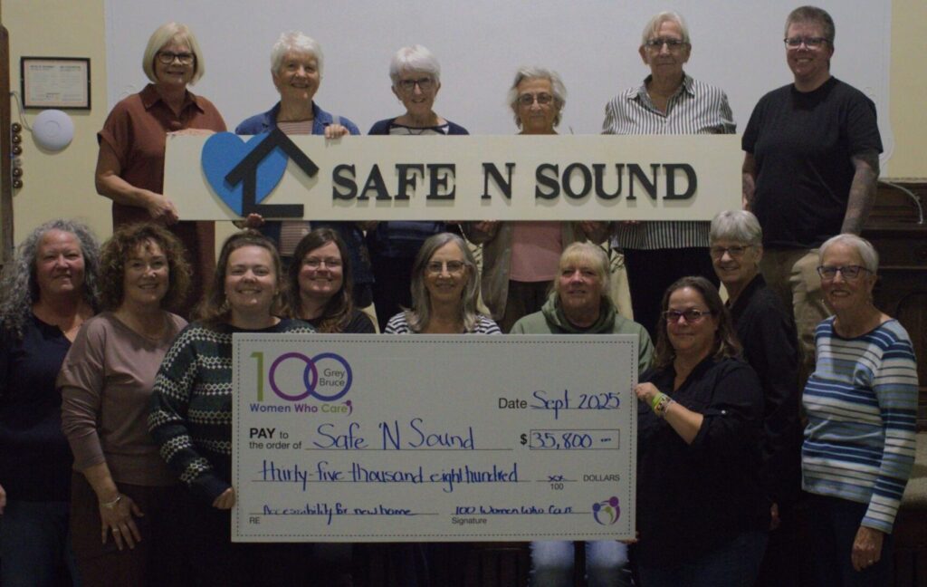 Safe N’ Sound Benefits from 100 Women Who Care Donation