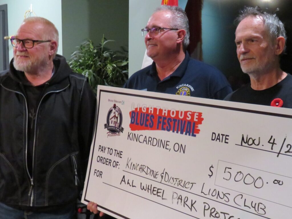 Kincardine Lions Receive 00 All Wheel Park Donation Kincardine Lions Receive 00 All Wheel Park Donation