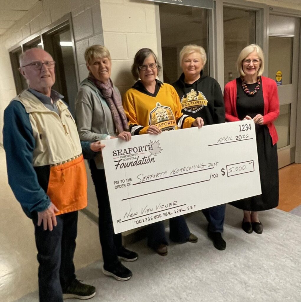 Seaforth Homecoming Pledges 00 to Hospital Foundation