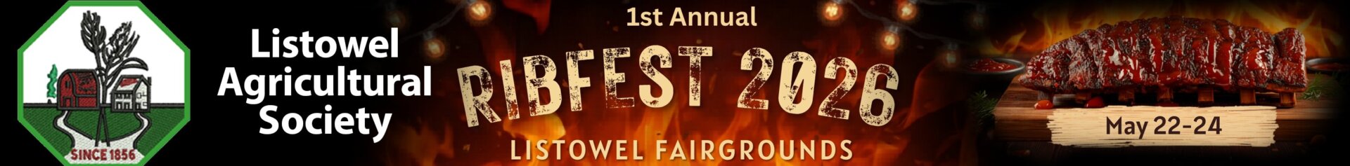 Listowel Ag Society Ribfest 2026 Banner