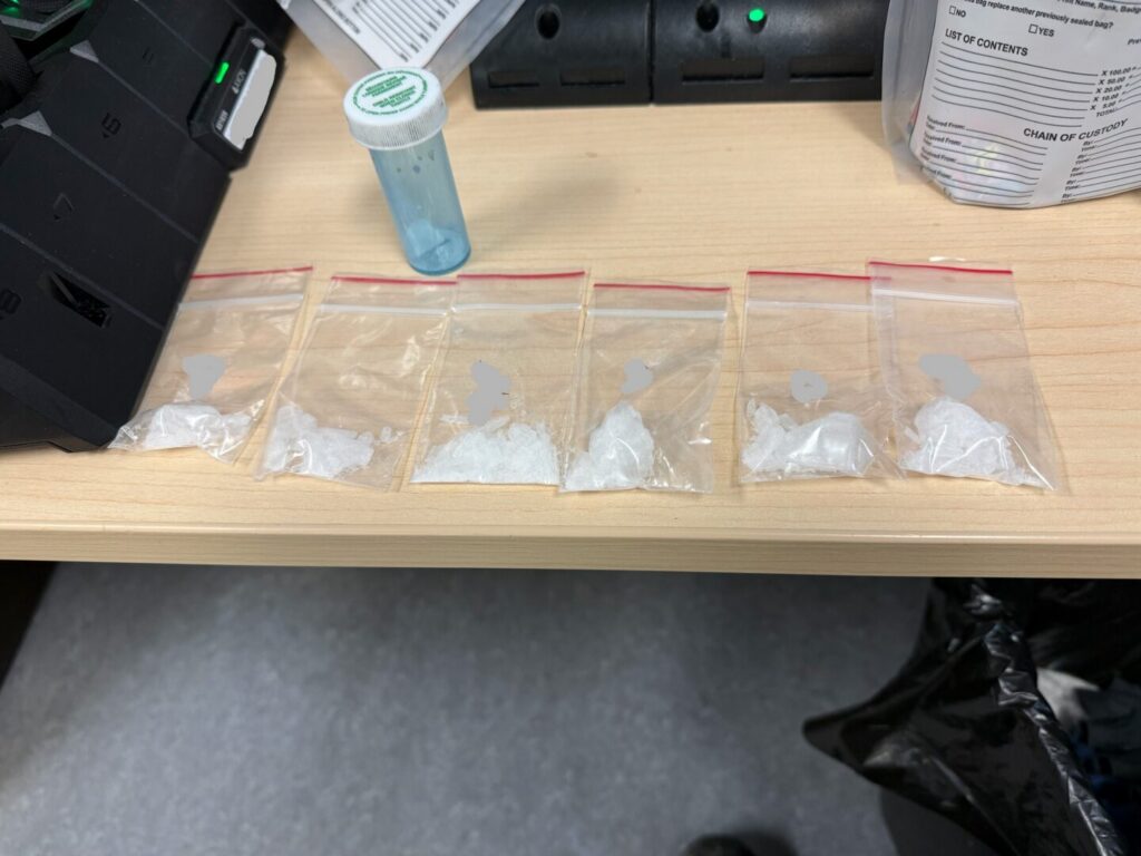 Traffic Stop Initiated, Meth Seized