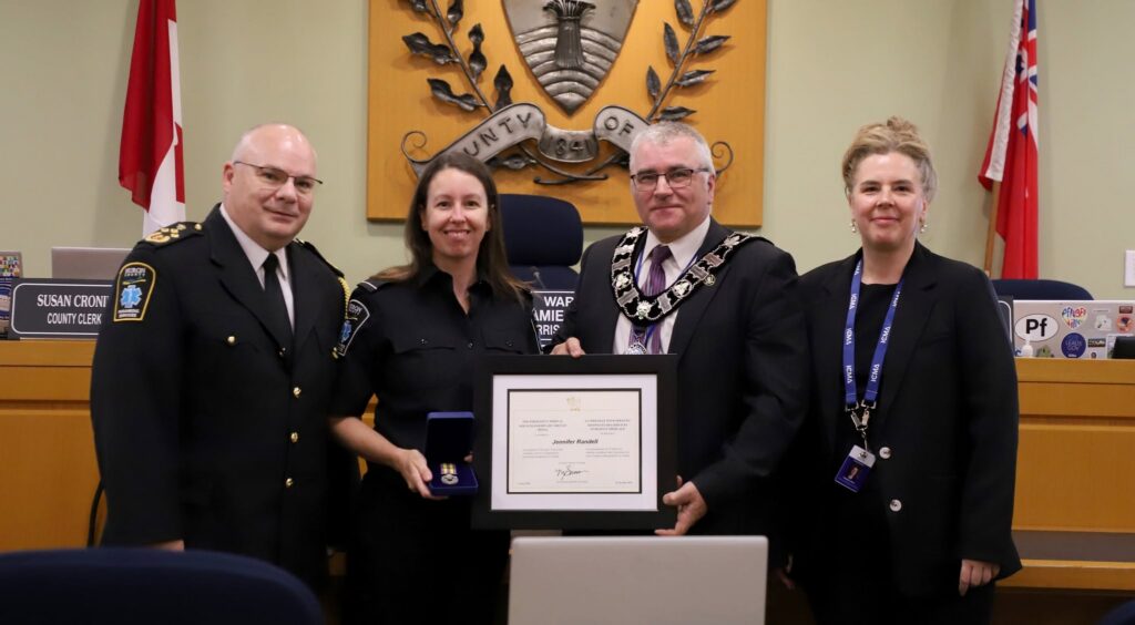 Paramedic Jennifer Randell Recognized with Exemplary Service Medal