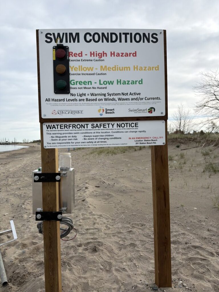 Safety Beach Light Installed at Station Beach Safety Beach Light Installed at Station Beach