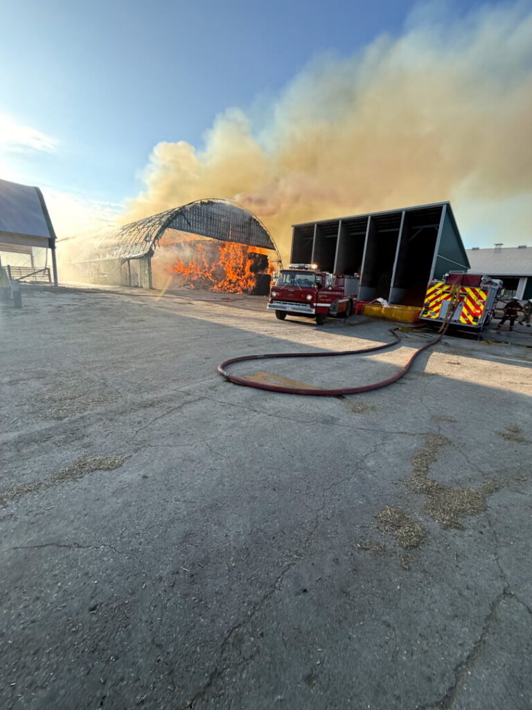 No Injuries Reported in Barn Fire