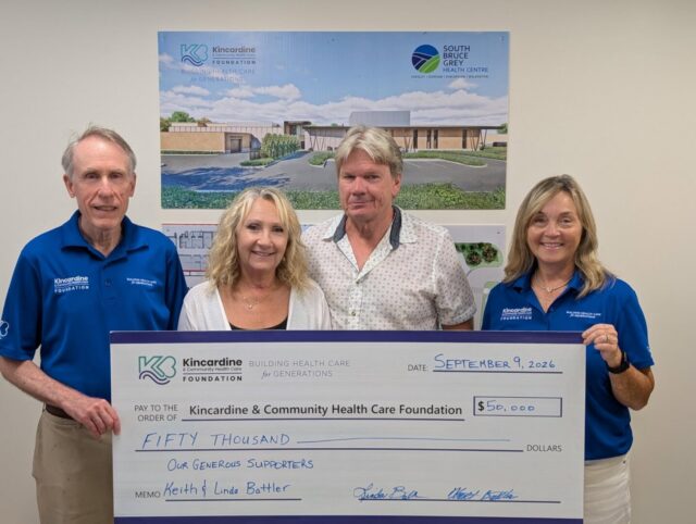 Keith and Linda Battler Pledge to Kincardine Hospital Project Keith and Linda Battler Pledge to Kincardine Hospital Project