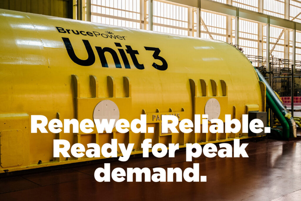 Bruce Power Unit 3 Addresses Peak Summer Electricity Demand