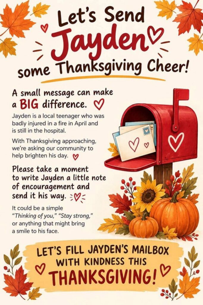 Community Welcomed to Send Out Cards to Injured Teen Community Welcomed to Send Out Cards to Injured Teen